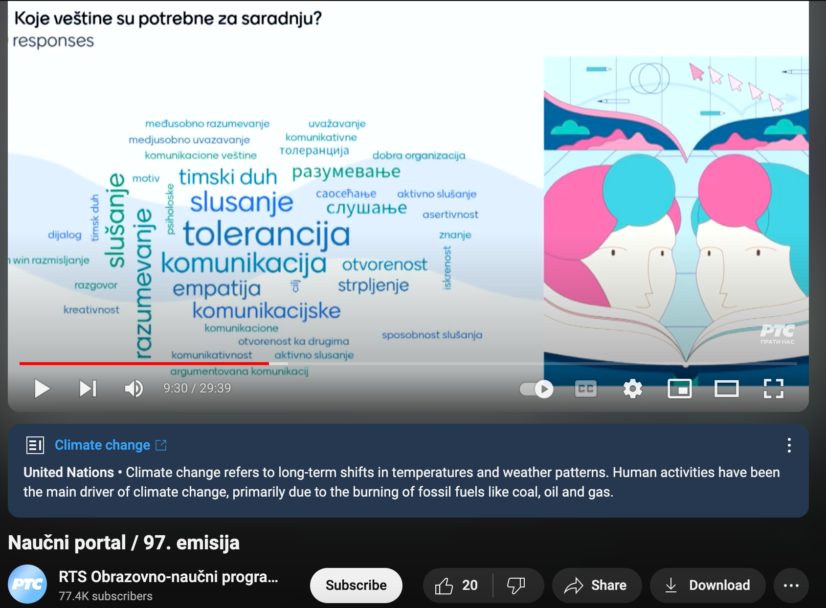 Gostovanje u Naučnom portalu na RTS-u